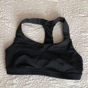 Black lulu lemon sports bra size 2